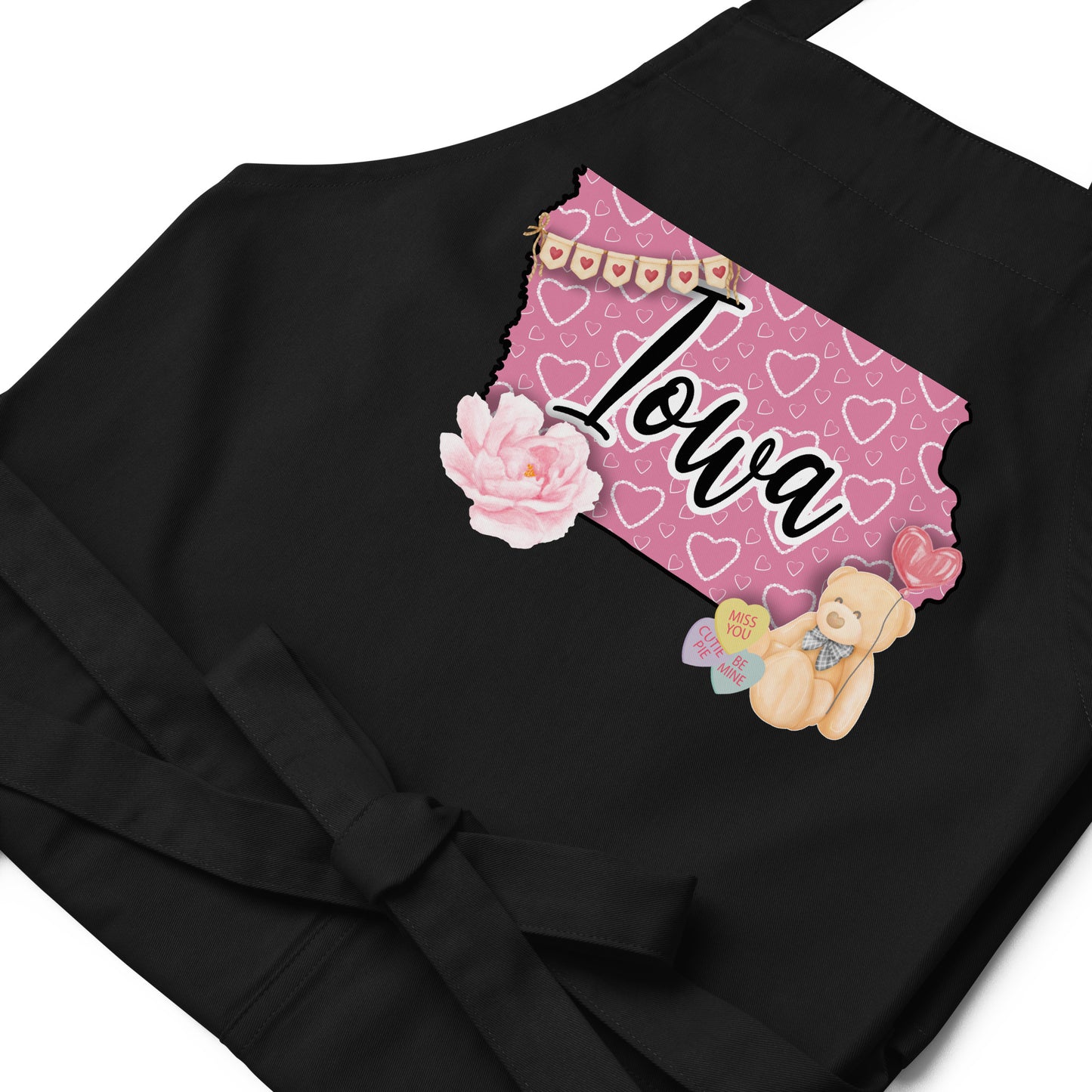 Iowa Valentine Organic cotton apron