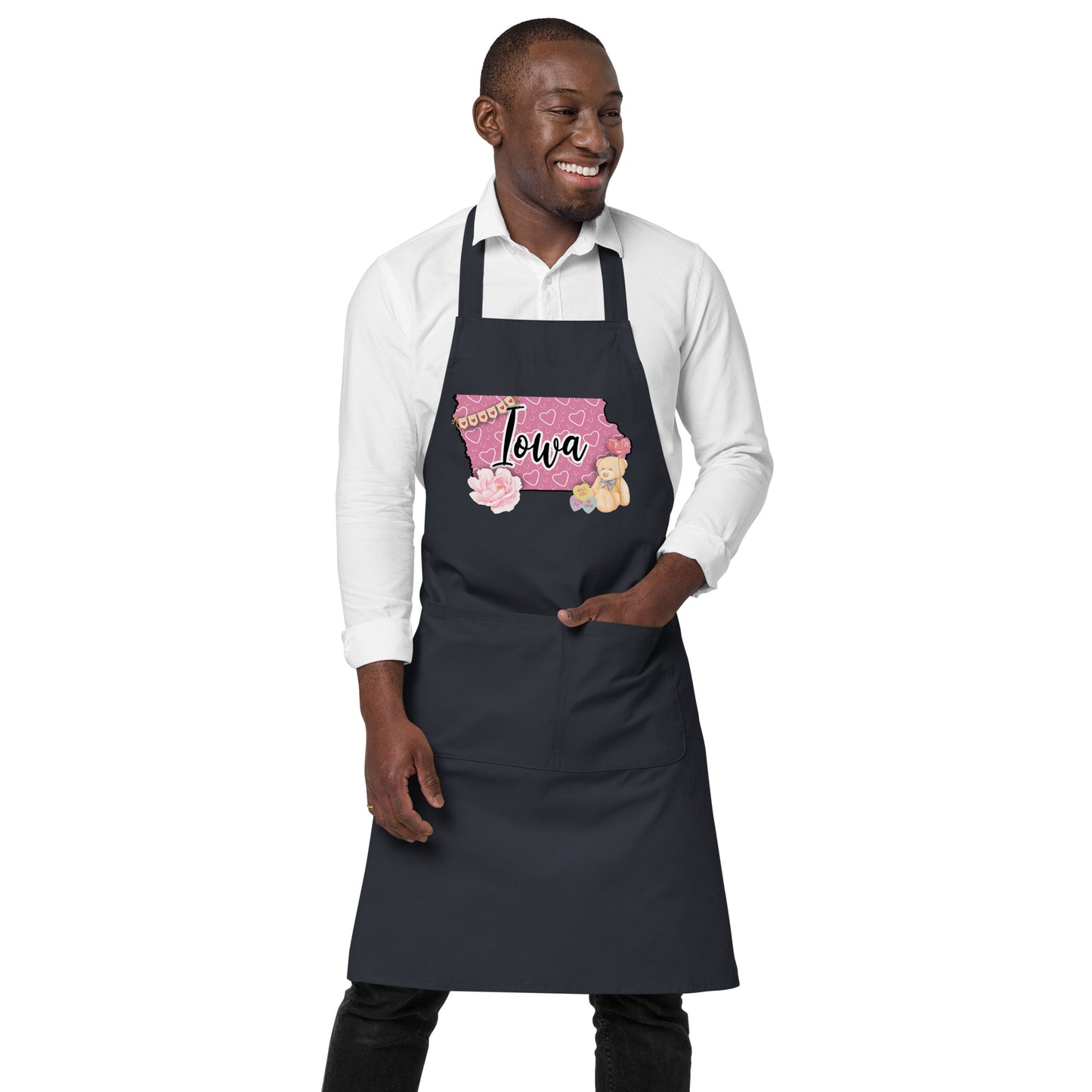 Iowa Valentine Organic cotton apron