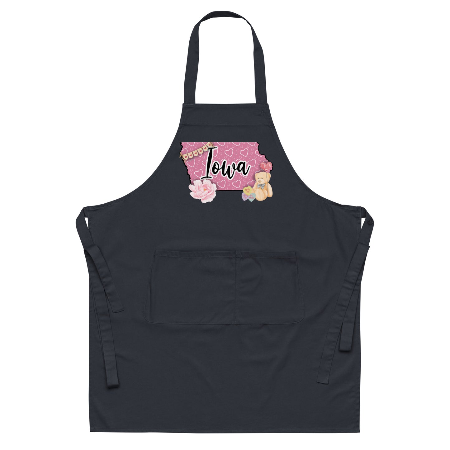Iowa Valentine Organic cotton apron