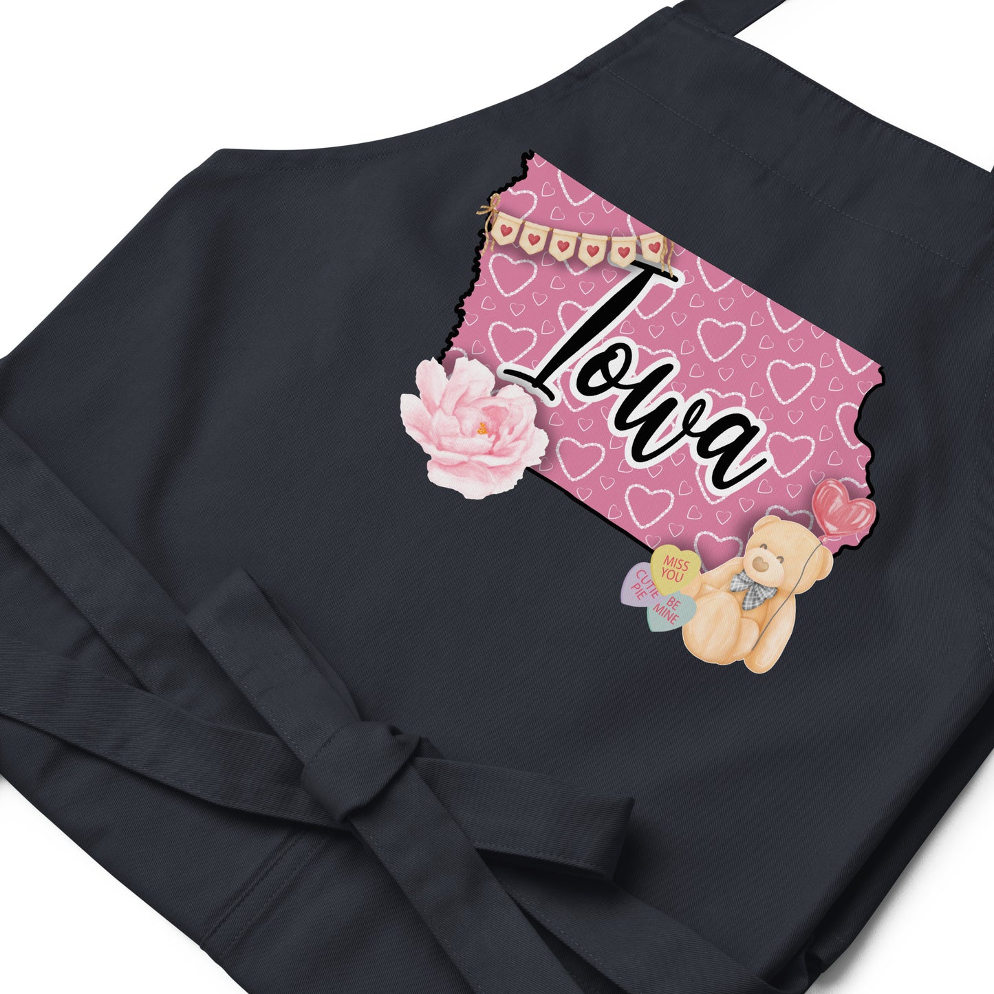 Iowa Valentine Organic cotton apron