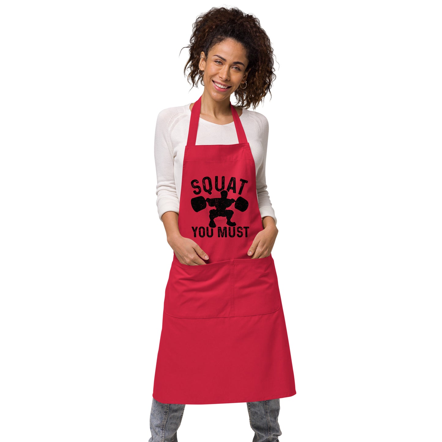 Squat You Must Organic cotton apron