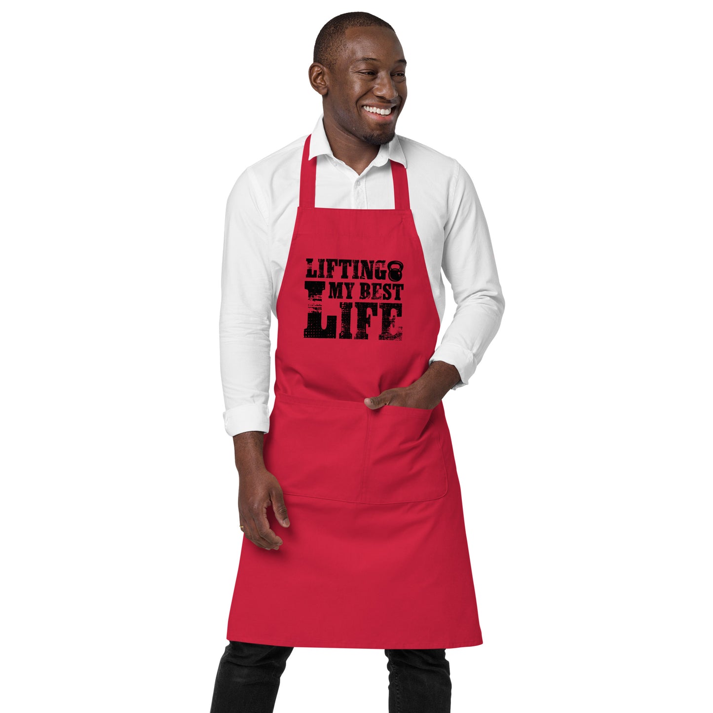 Lifting My Best Life Organic cotton apron