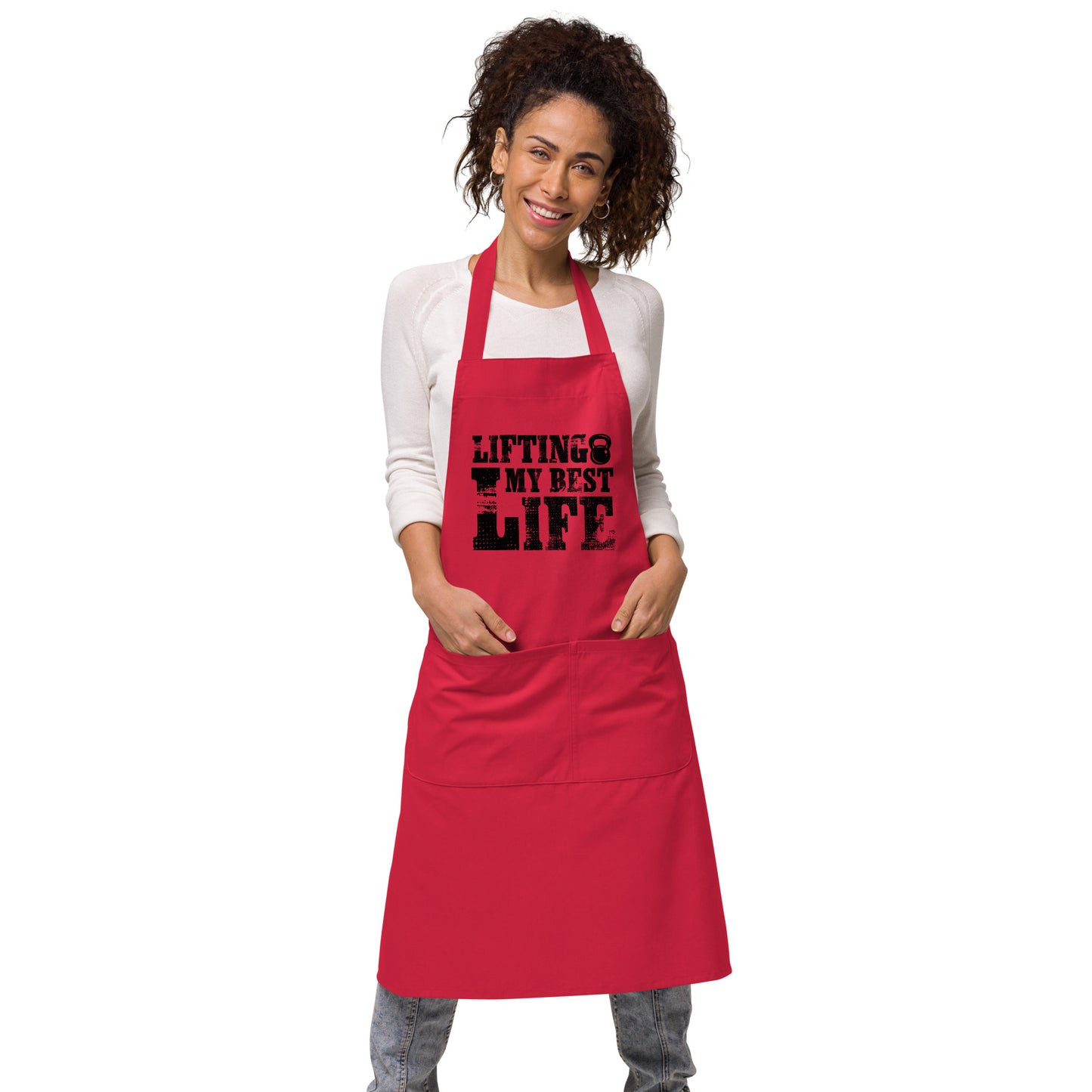 Lifting My Best Life Organic cotton apron