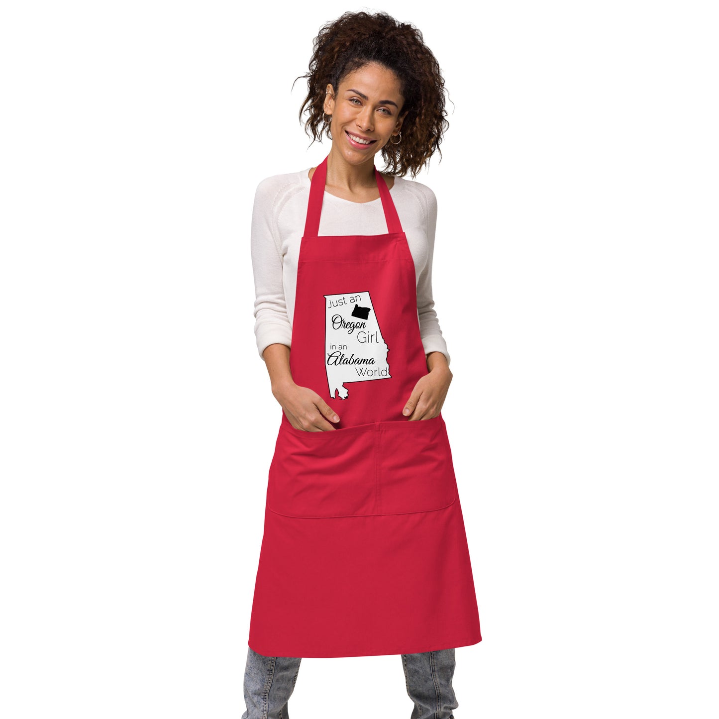 Just an Oregon Girl in an Alabama World Organic cotton apron