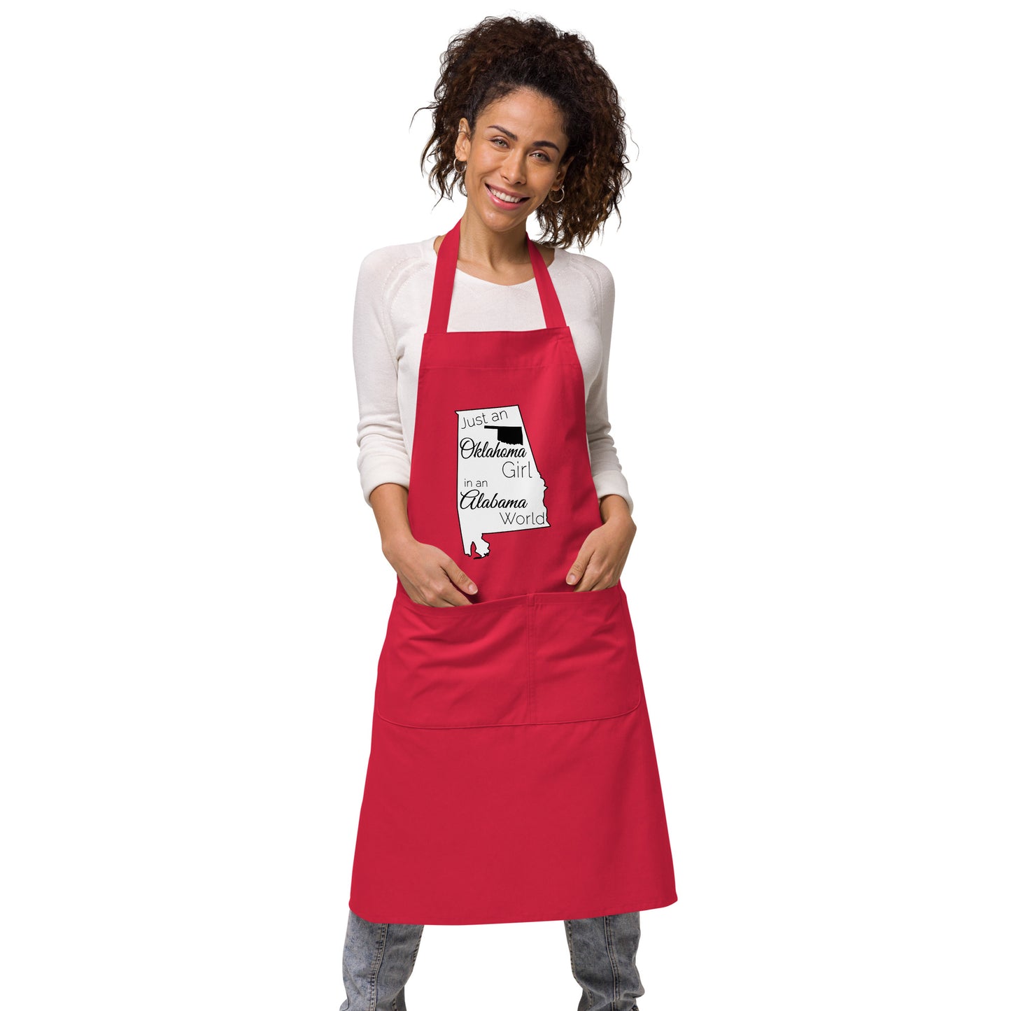 Just an Oklahoma Girl in an Alabama World Organic cotton apron
