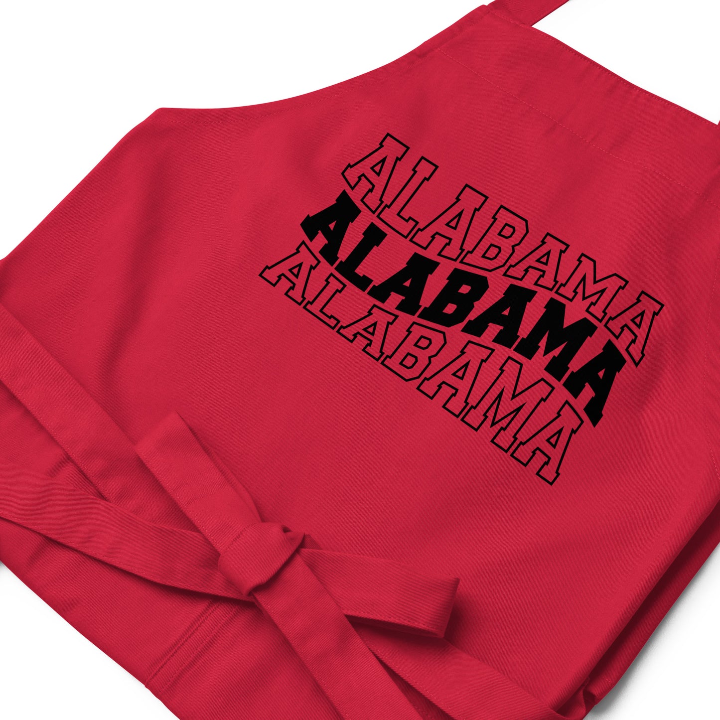 Alabama Wavy Letters Organic cotton apron