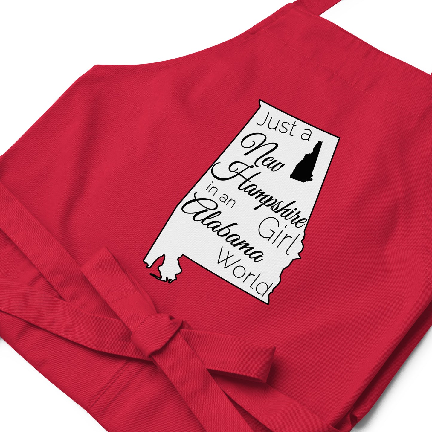 Just a New Hampshire Girl in an Alabama World Organic cotton apron
