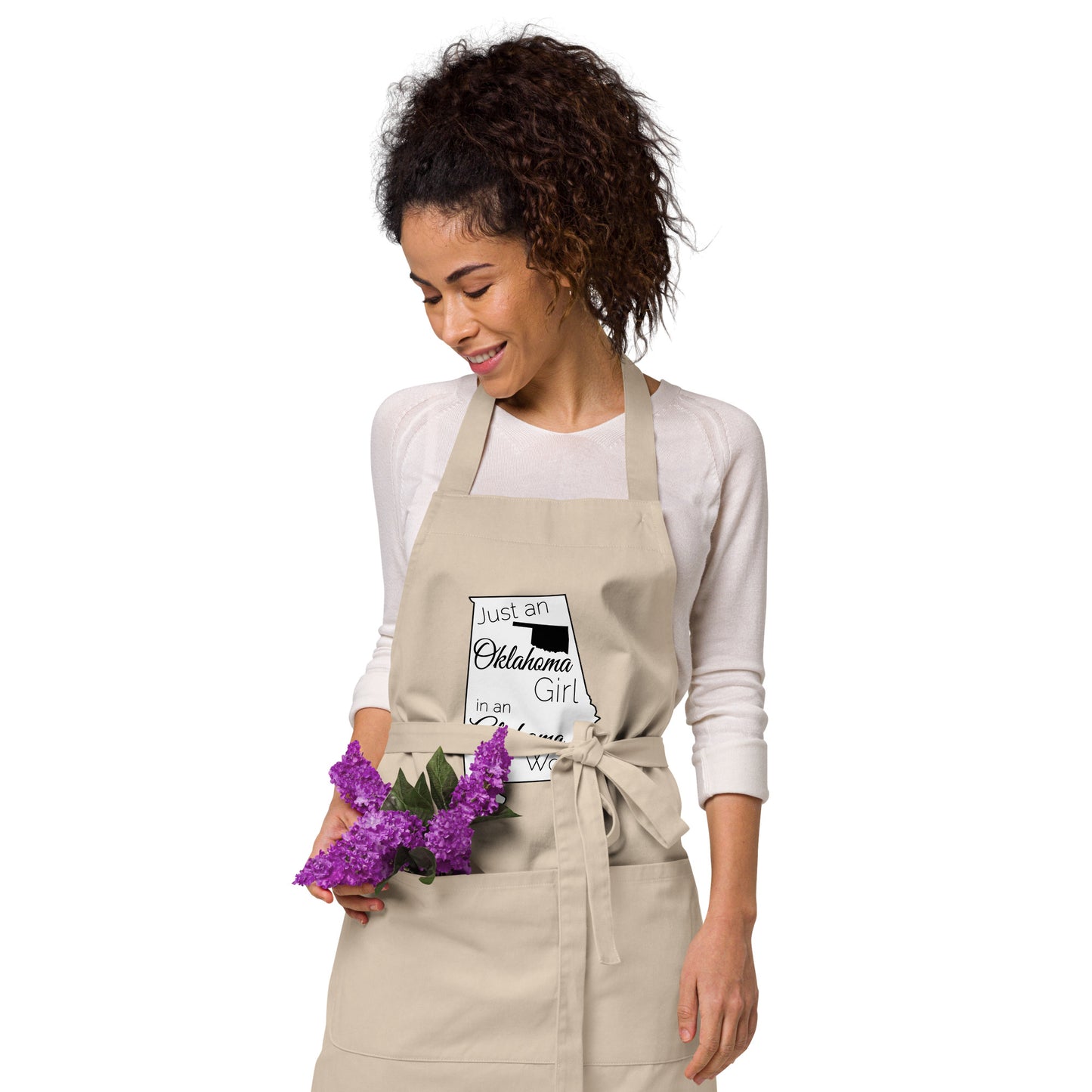 Just an Oklahoma Girl in an Alabama World Organic cotton apron