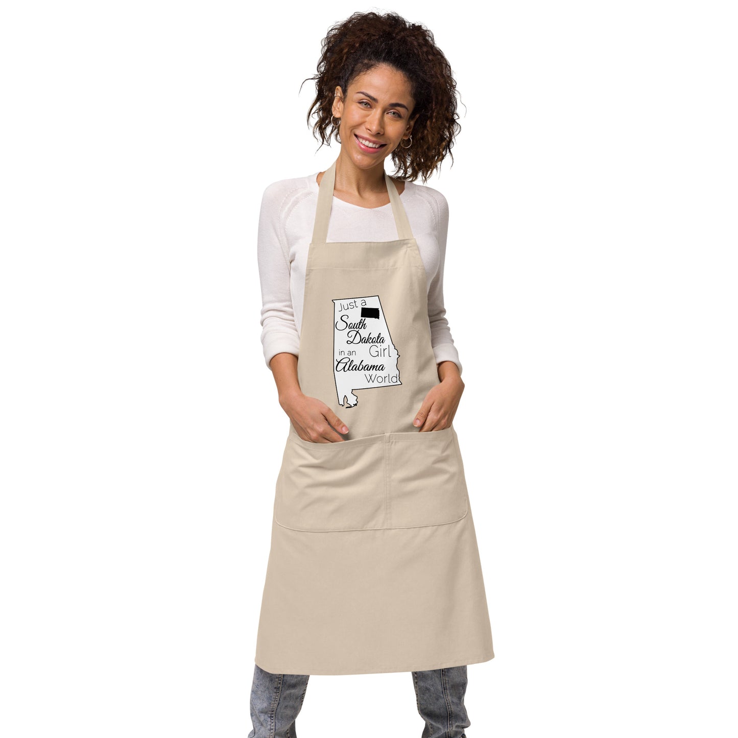 Just a South Dakota Girl in an Alabama World Organic cotton apron