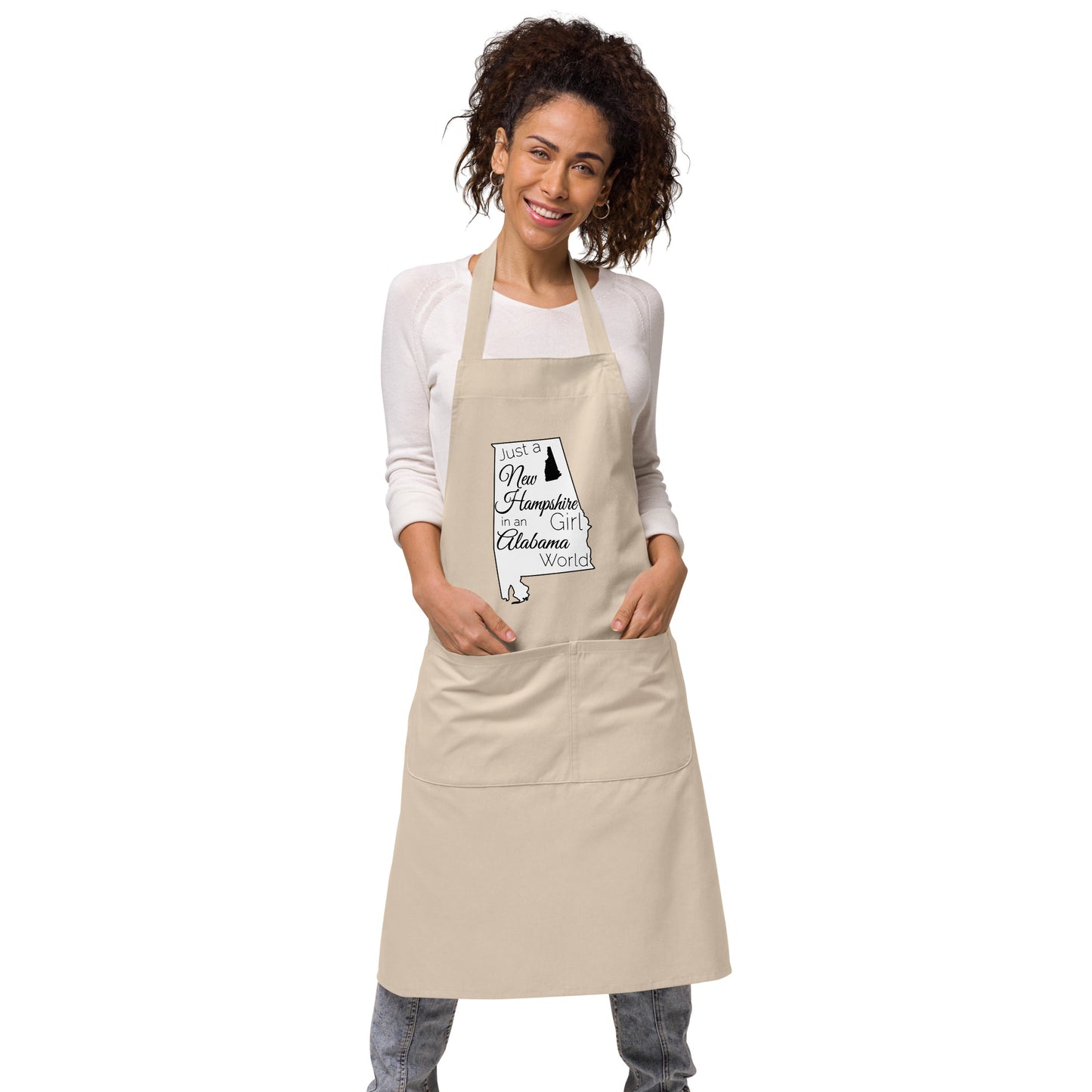 Just a New Hampshire Girl in an Alabama World Organic cotton apron