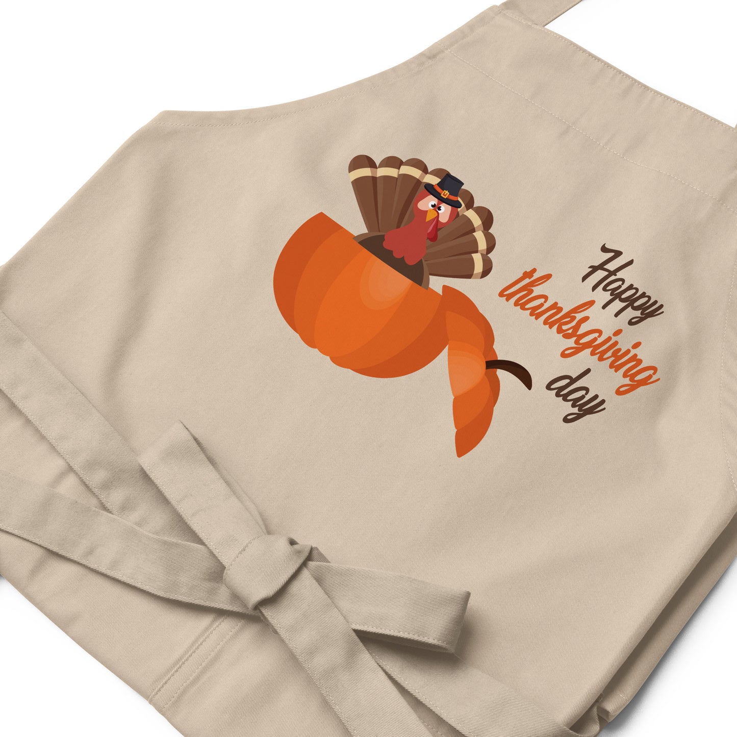 Happy Thanksgiving Day Organic cotton apron