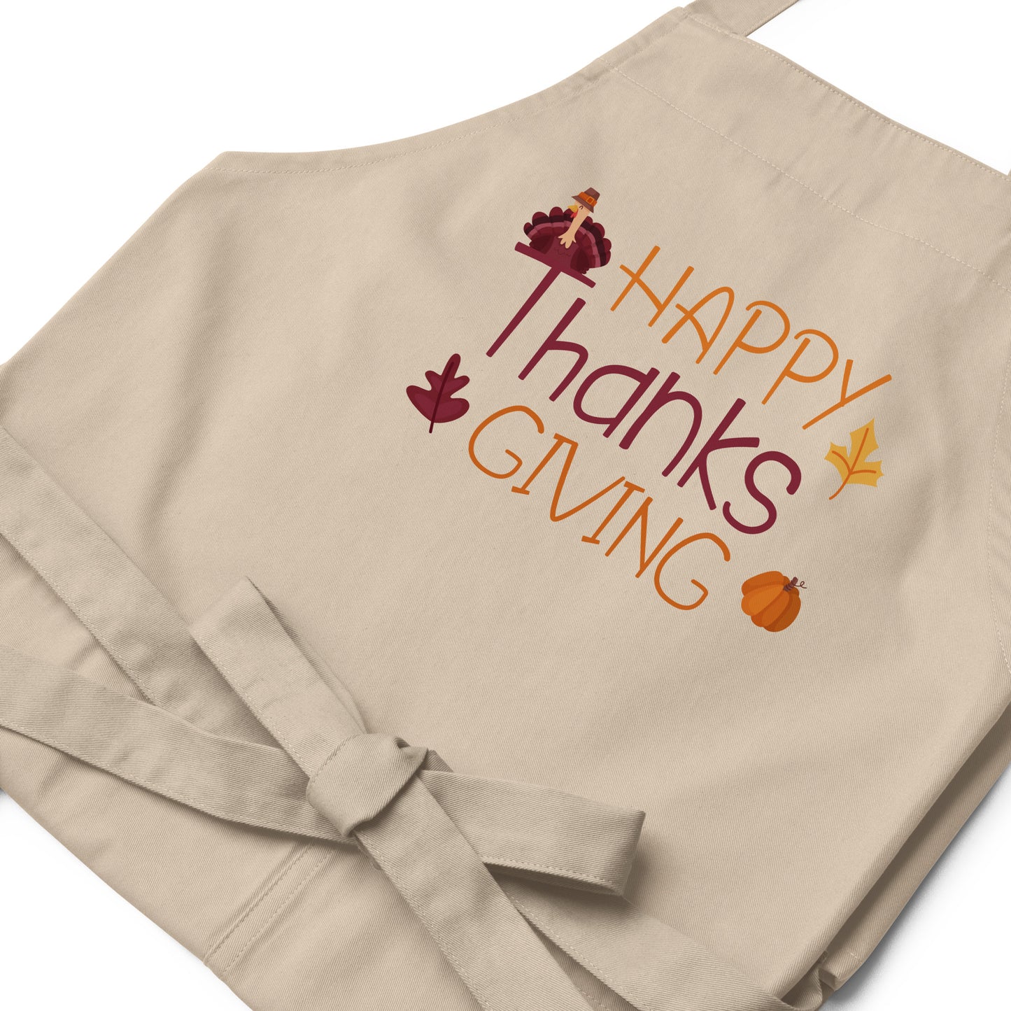 Happy Thanksgiving Organic cotton apron