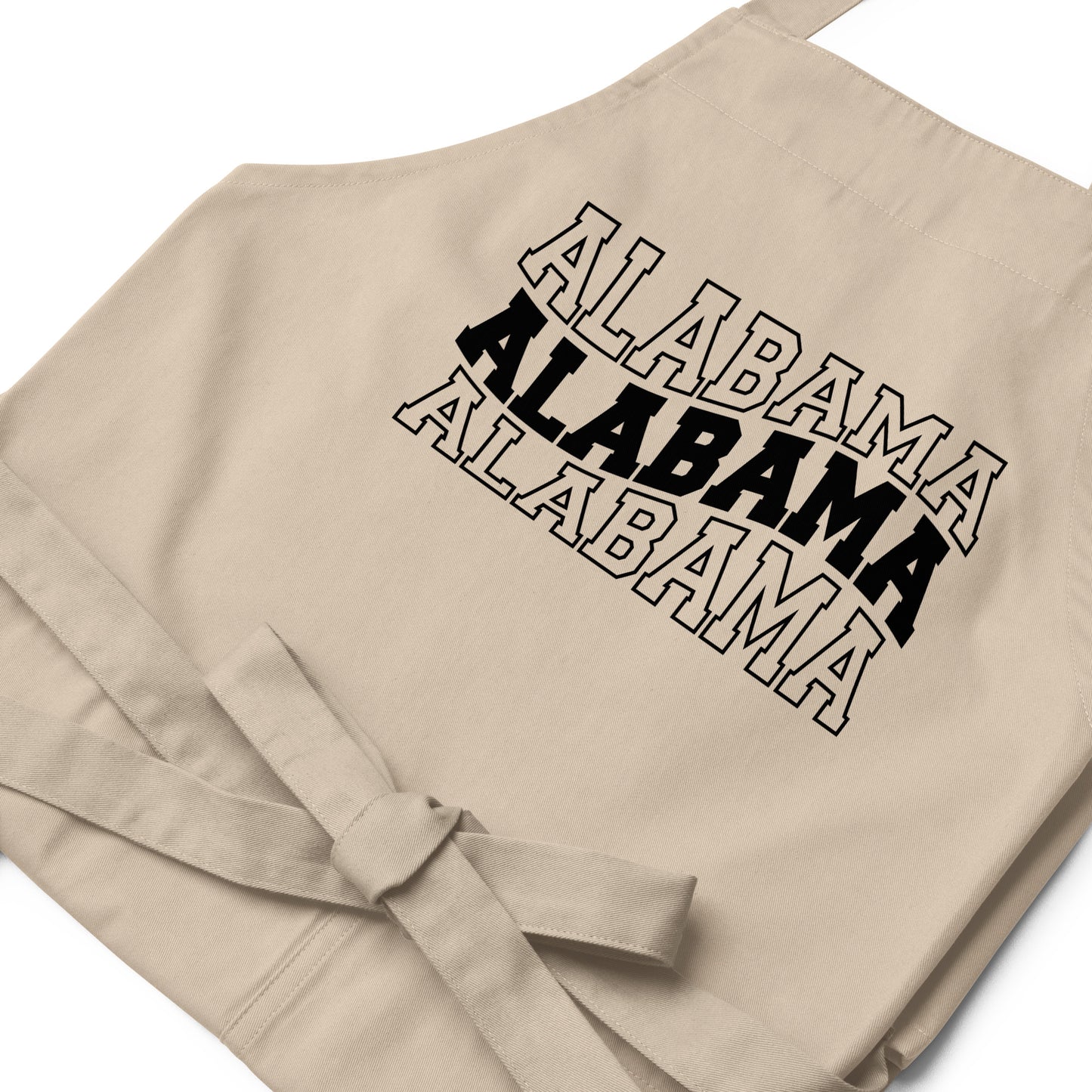 Alabama Wavy Letters Organic cotton apron