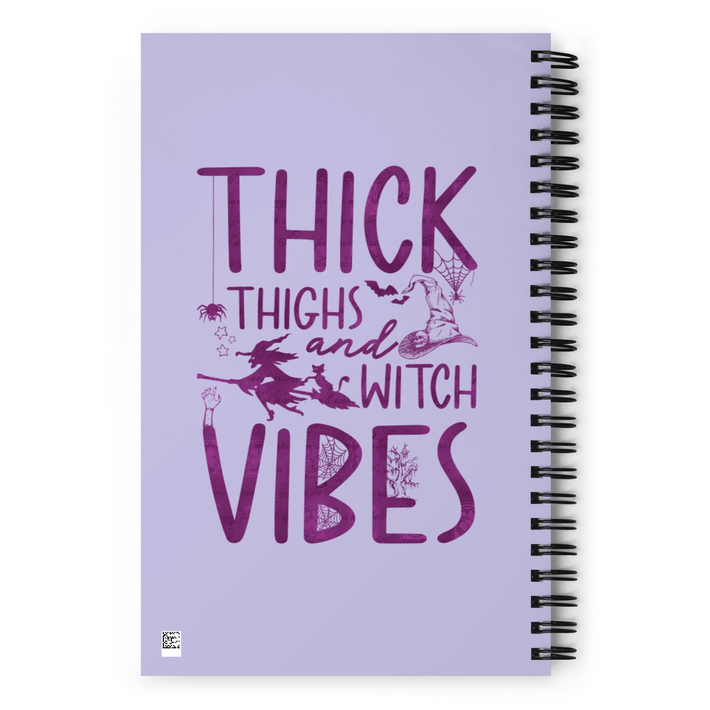Thick Thighs Witch Vibes Spiral notebook