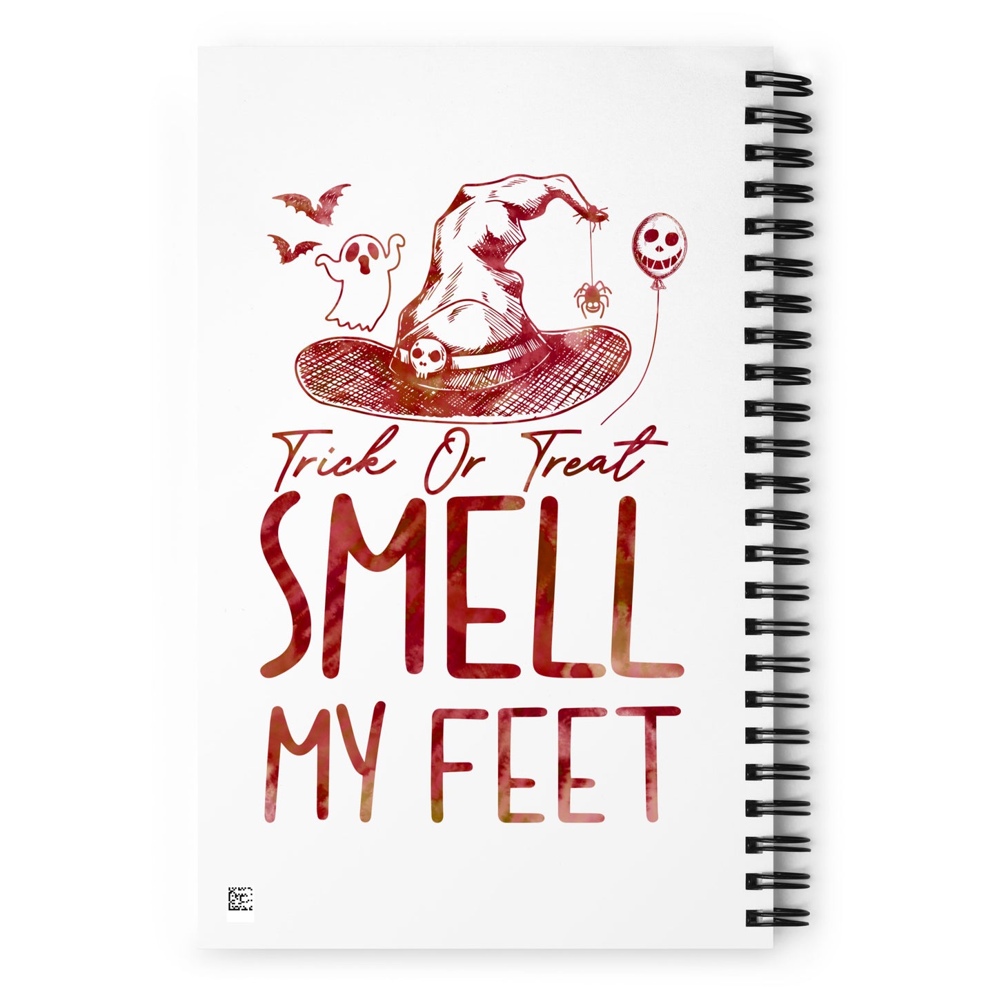 Trick or Treat Smell My Feet Spiral notebook