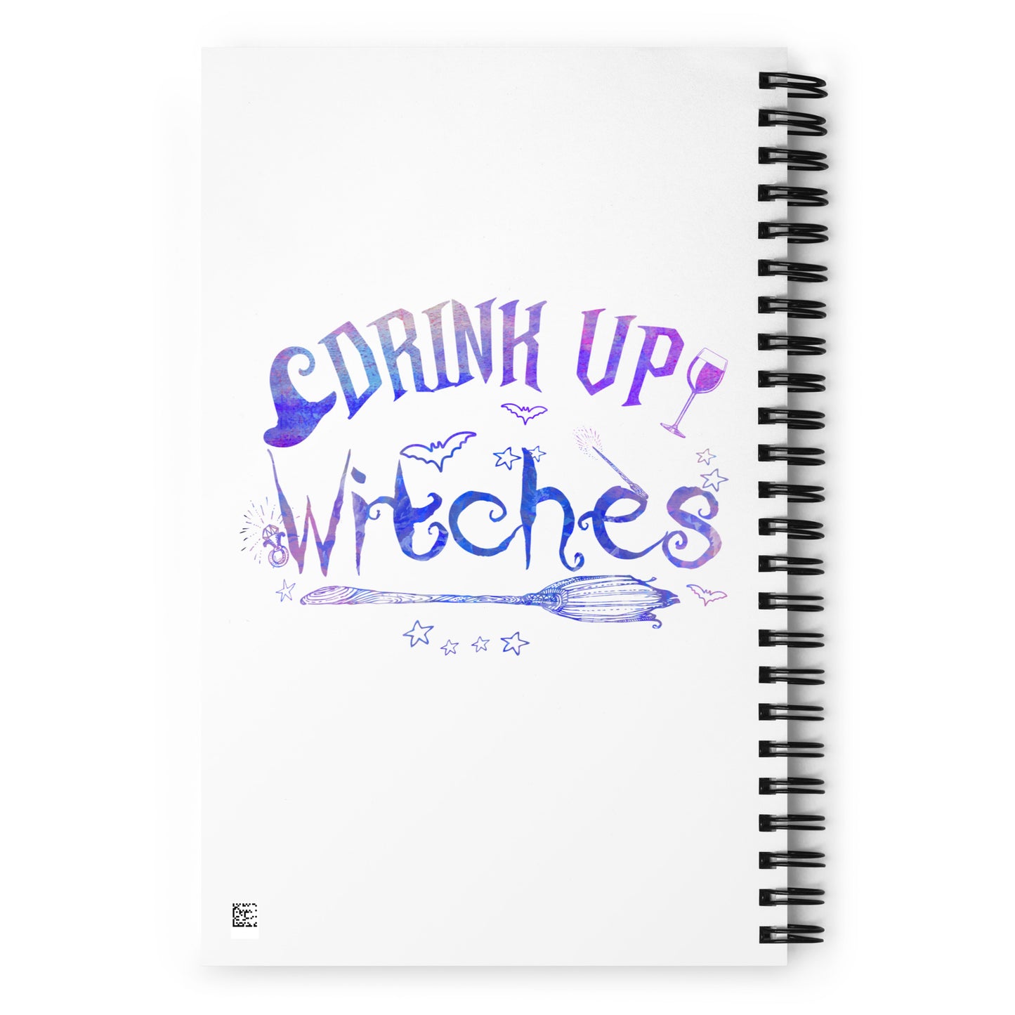 Drink Up Witches Spiral notebook