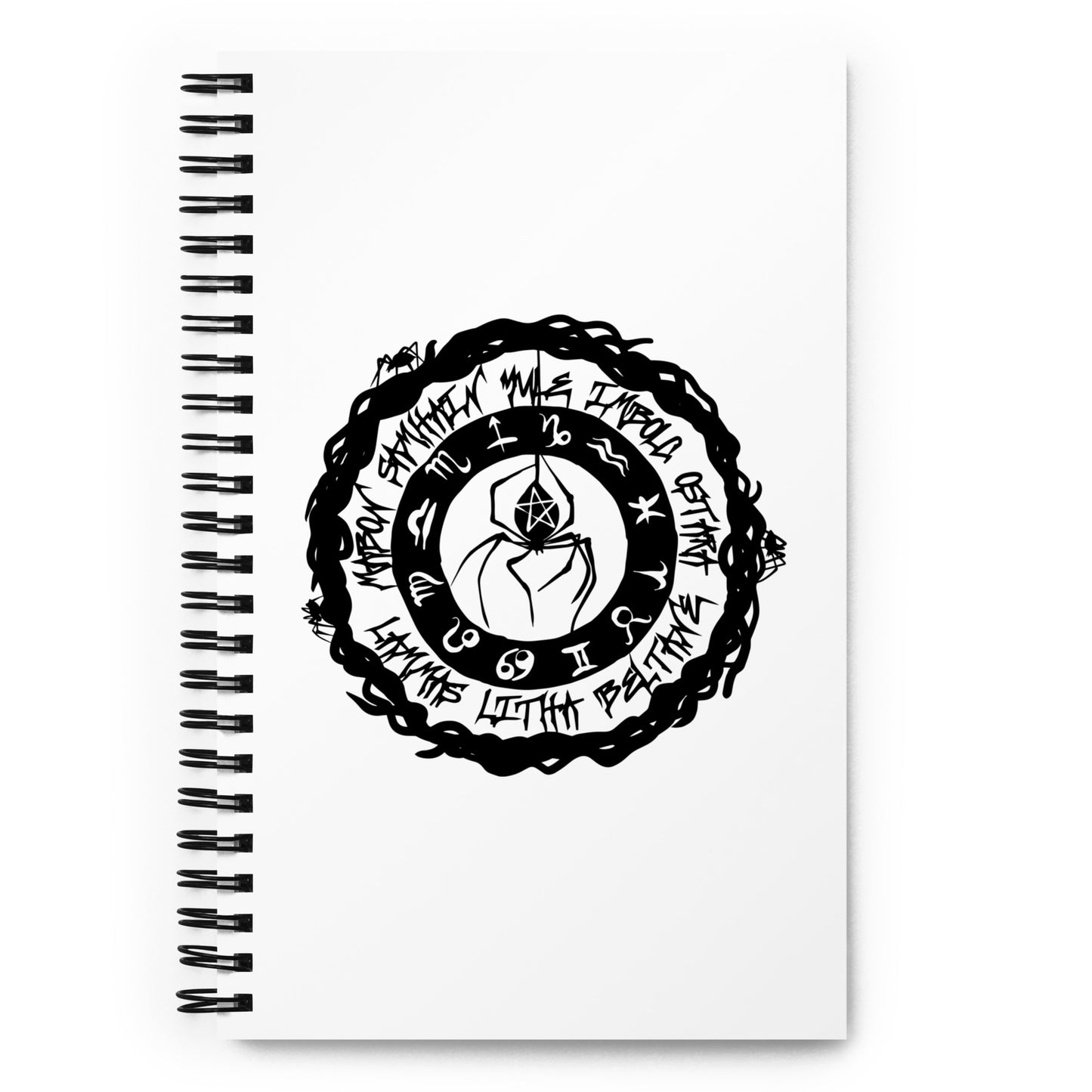 Spider Wheel of the Year Spiral notebook
