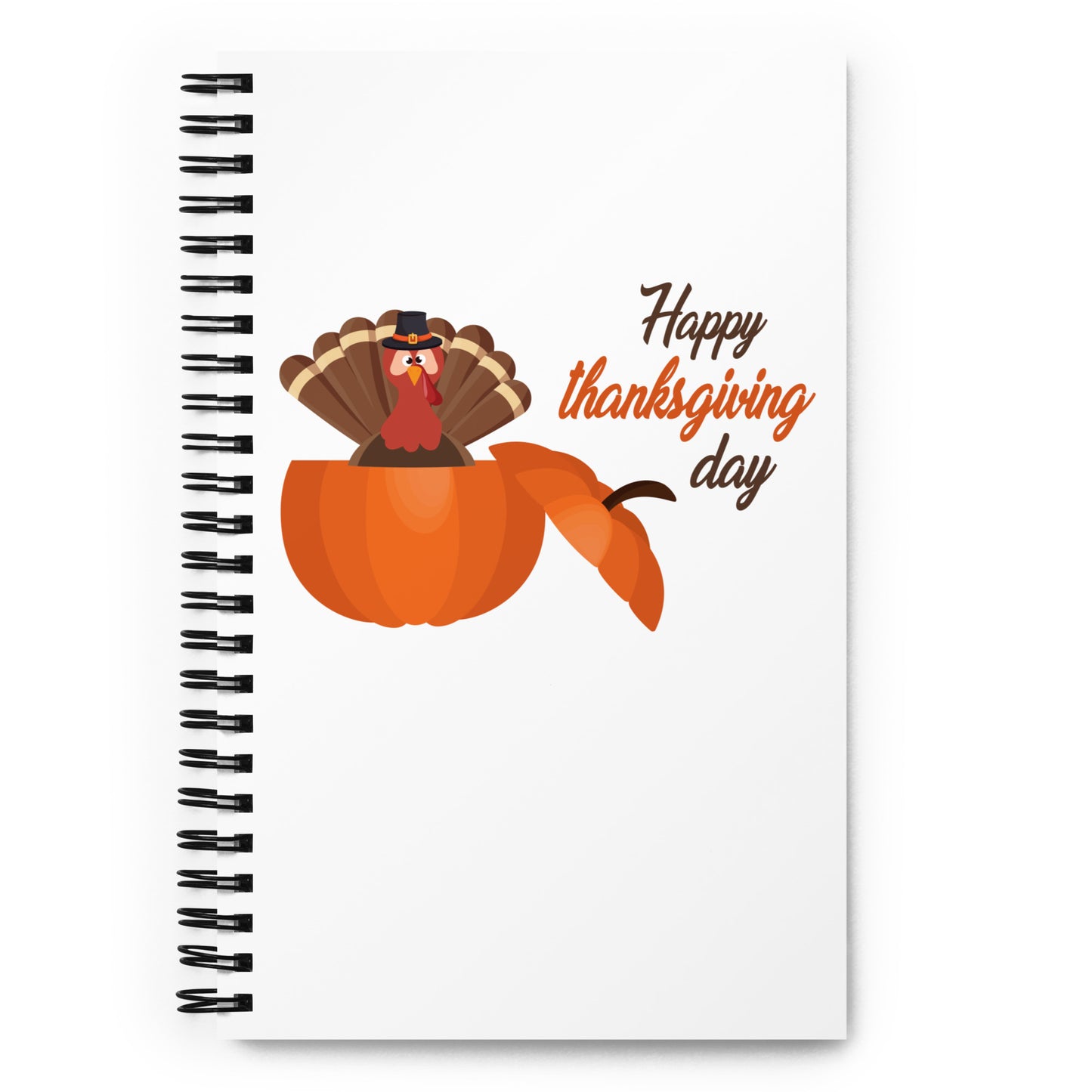 Happy Thanksgiving Day Spiral notebook