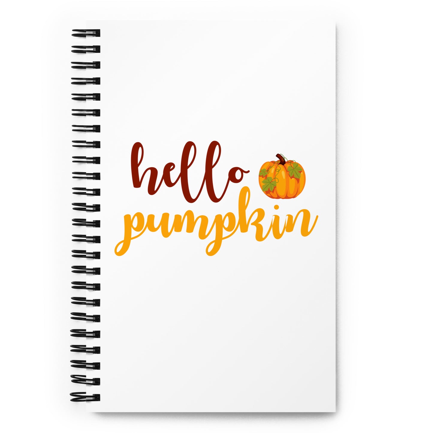 Hello Pumpkin Spiral notebook