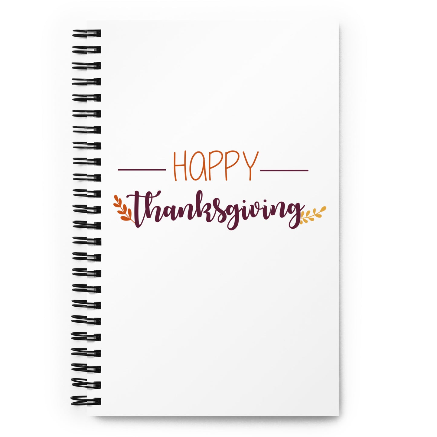 Happy Thanksgiving Spiral notebook