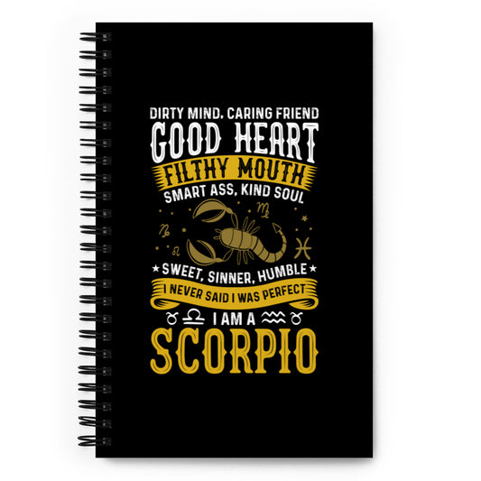 Scorpio Spiral notebook