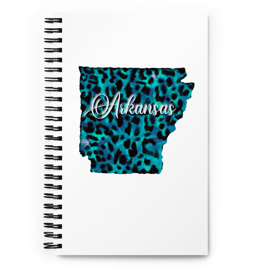 Arkansas Blue Leopard Spiral notebook