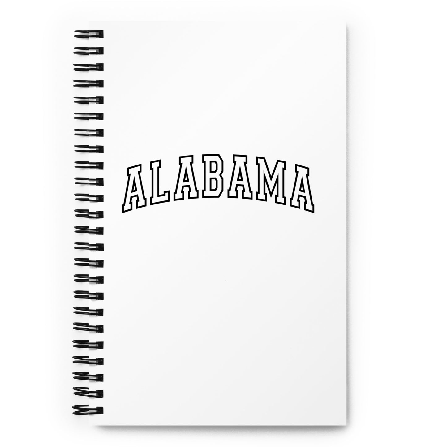 Alabama Varsity Letters Spiral notebook