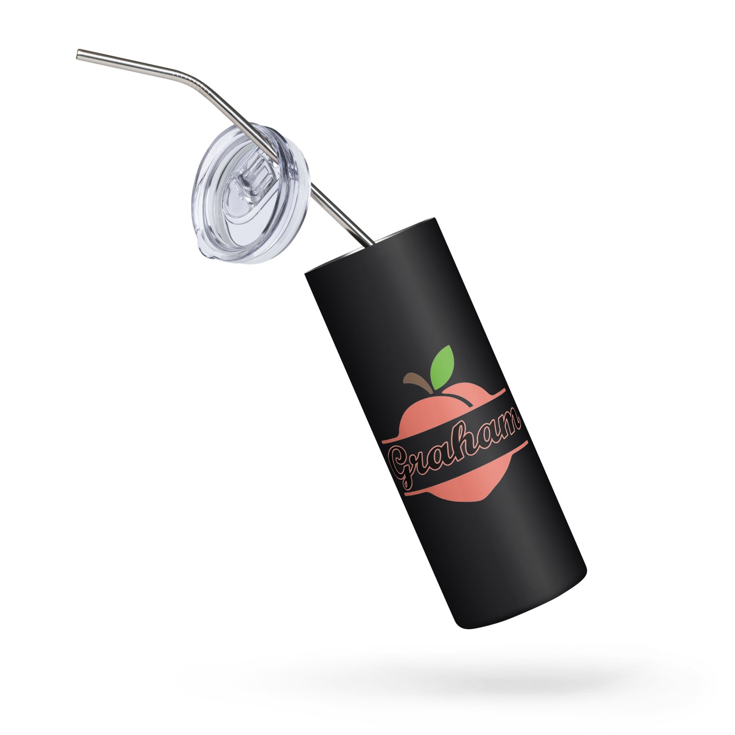 Graham Georgia Town Name on Peach Stainless Steel Tumbler 20 oz (600 ml)