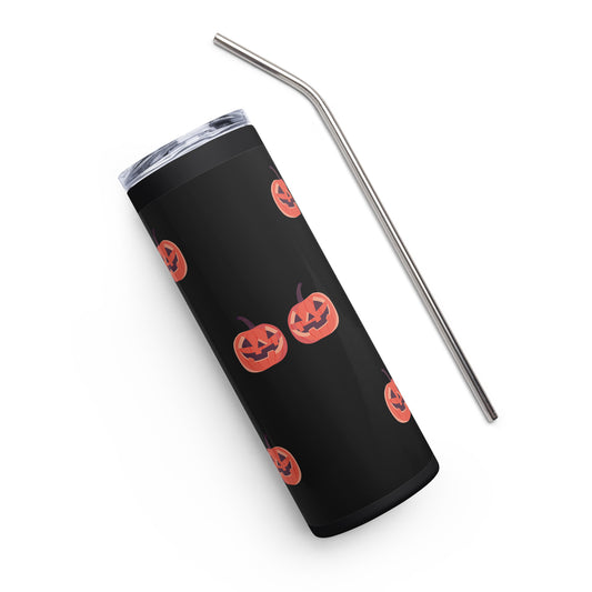 Jack O'Lantern Wrap Stainless steel tumbler