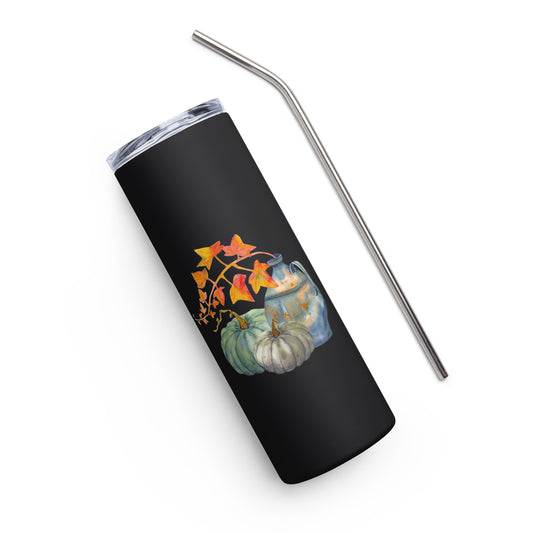 Fall Pumpkins Stainless steel tumbler