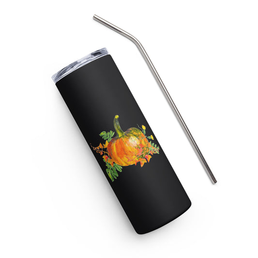 Fall Pumpkin Stainless steel tumbler