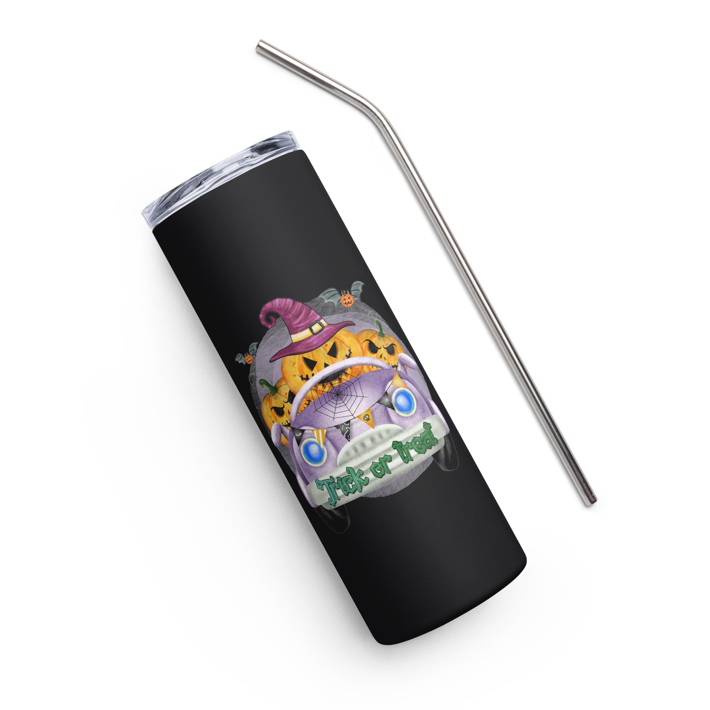 Trick or Treat Truck Stainless steel tumbler
