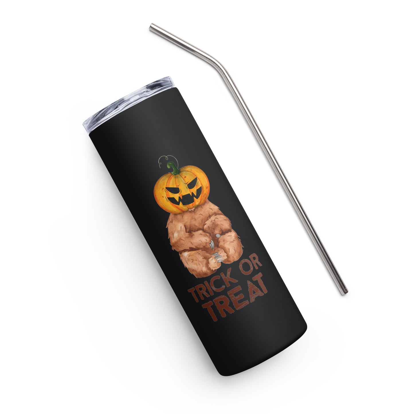 Trick or Treat Sloth Jack O'Lantern Stainless steel tumbler