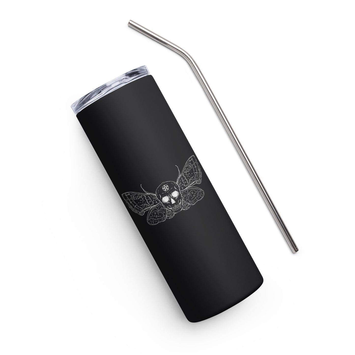 Moth Skull Stainless steel tumbler