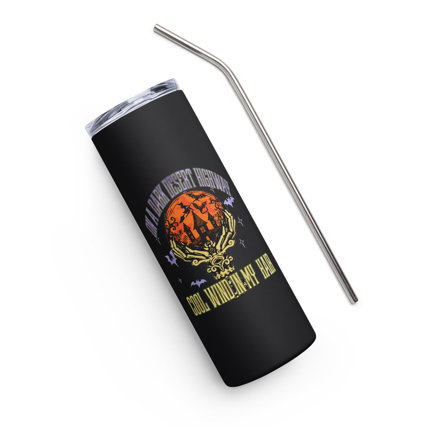 On a Dark Desert Highway Stainless steel tumbler