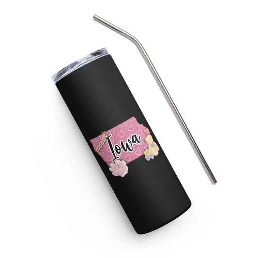 Iowa Valentine Stainless steel tumbler