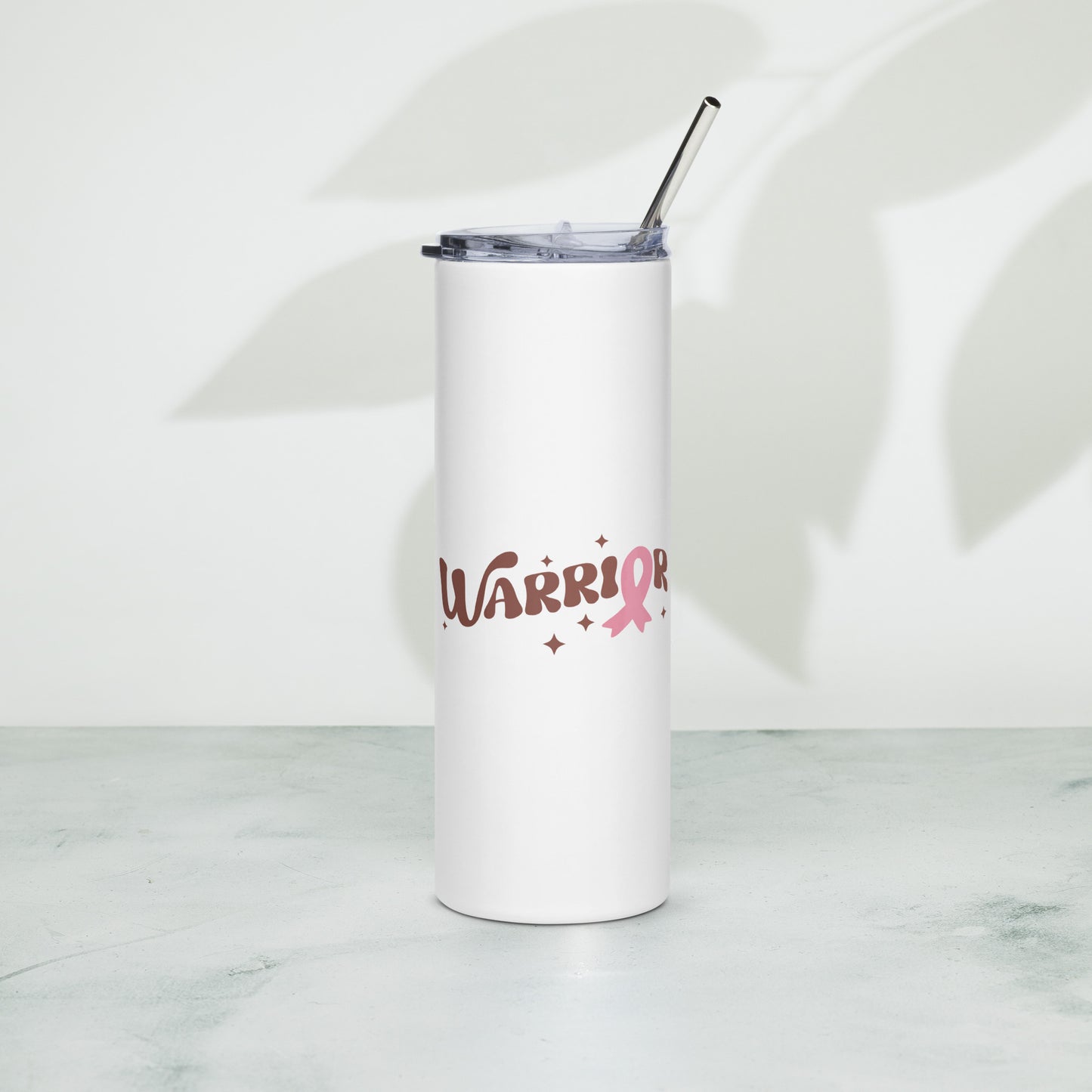 Warrior Breast Cancer Awareness Stainless Steel Tumbler 20 oz (600 ml)