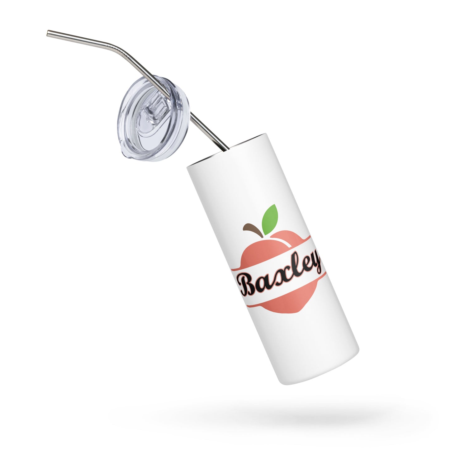 Baxley Georgia Town Name on Peach Stainless Steel Tumbler 20 oz (600 ml)