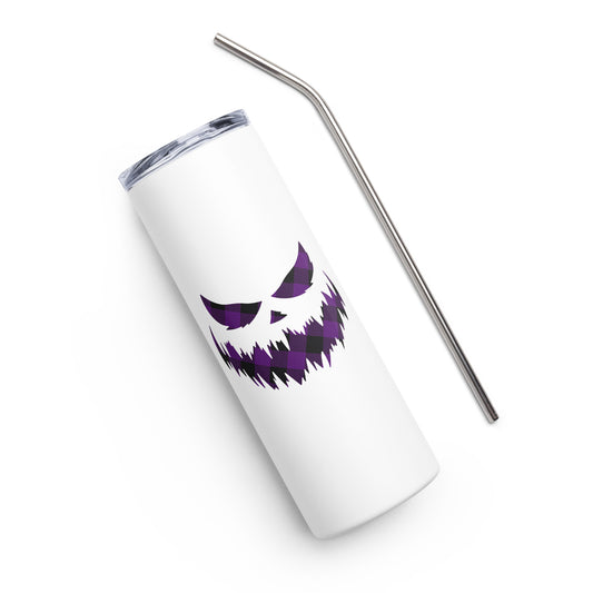 Purple Jack O'Lantern Stainless steel tumbler