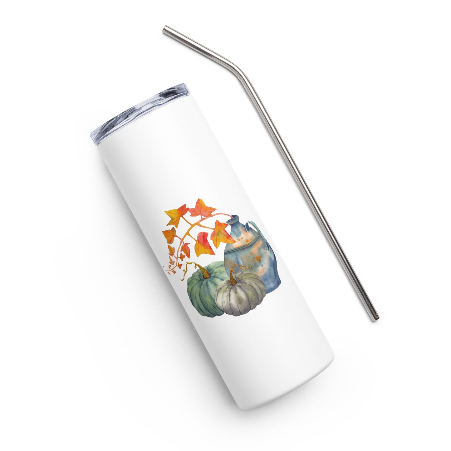 Fall Pumpkins Stainless steel tumbler