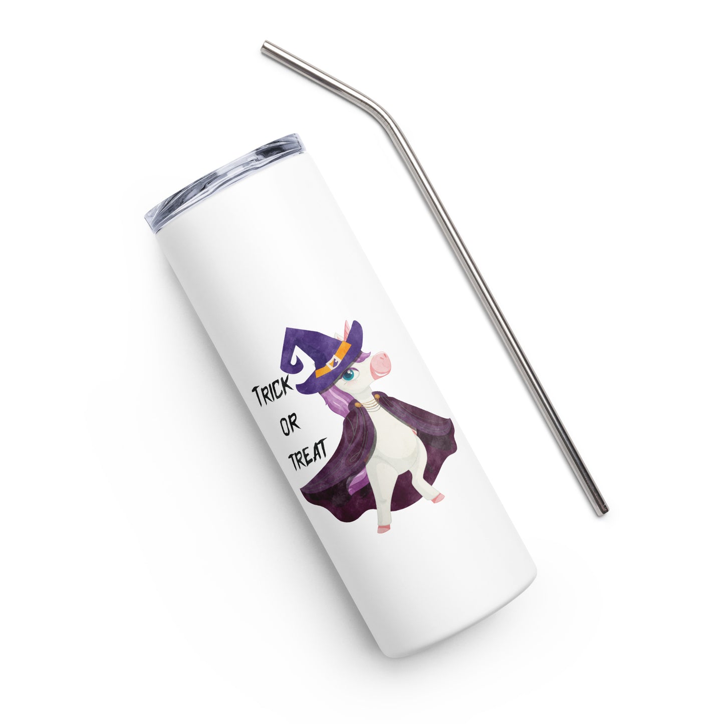Witchy Unicorn Stainless steel tumbler