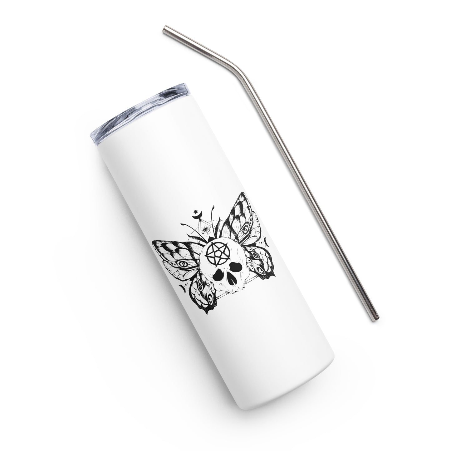 Winged Skull Stainless steel tumbler