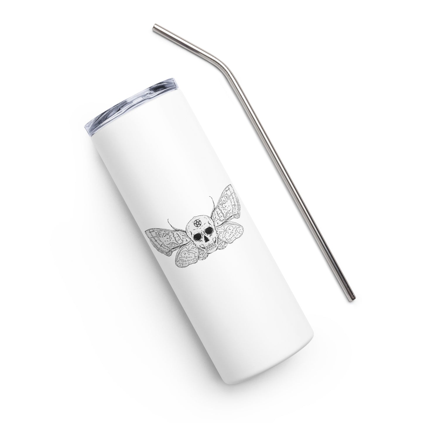 Winged Skull Stainless steel tumbler