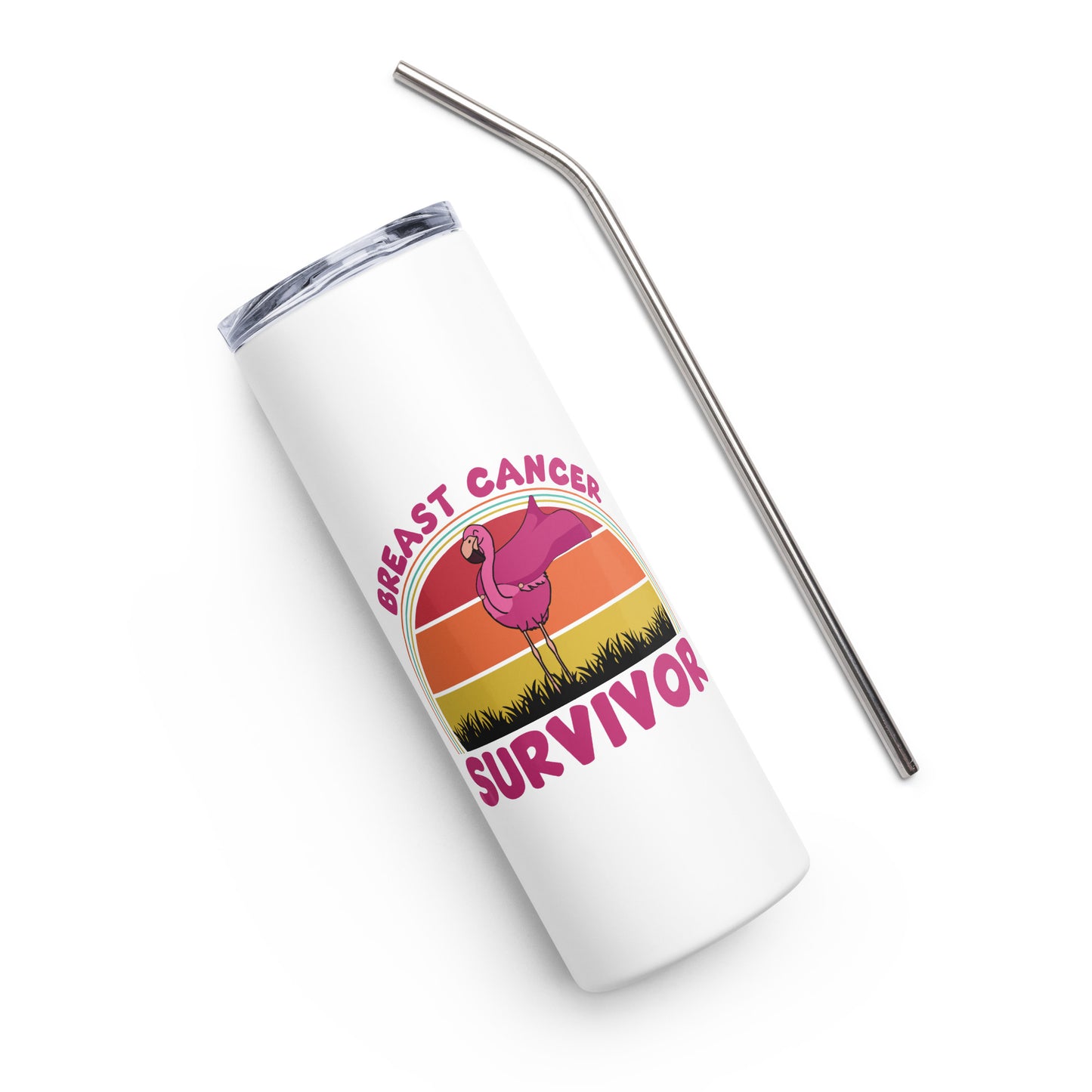 Breast Cancer Survivor Stainless steel tumbler