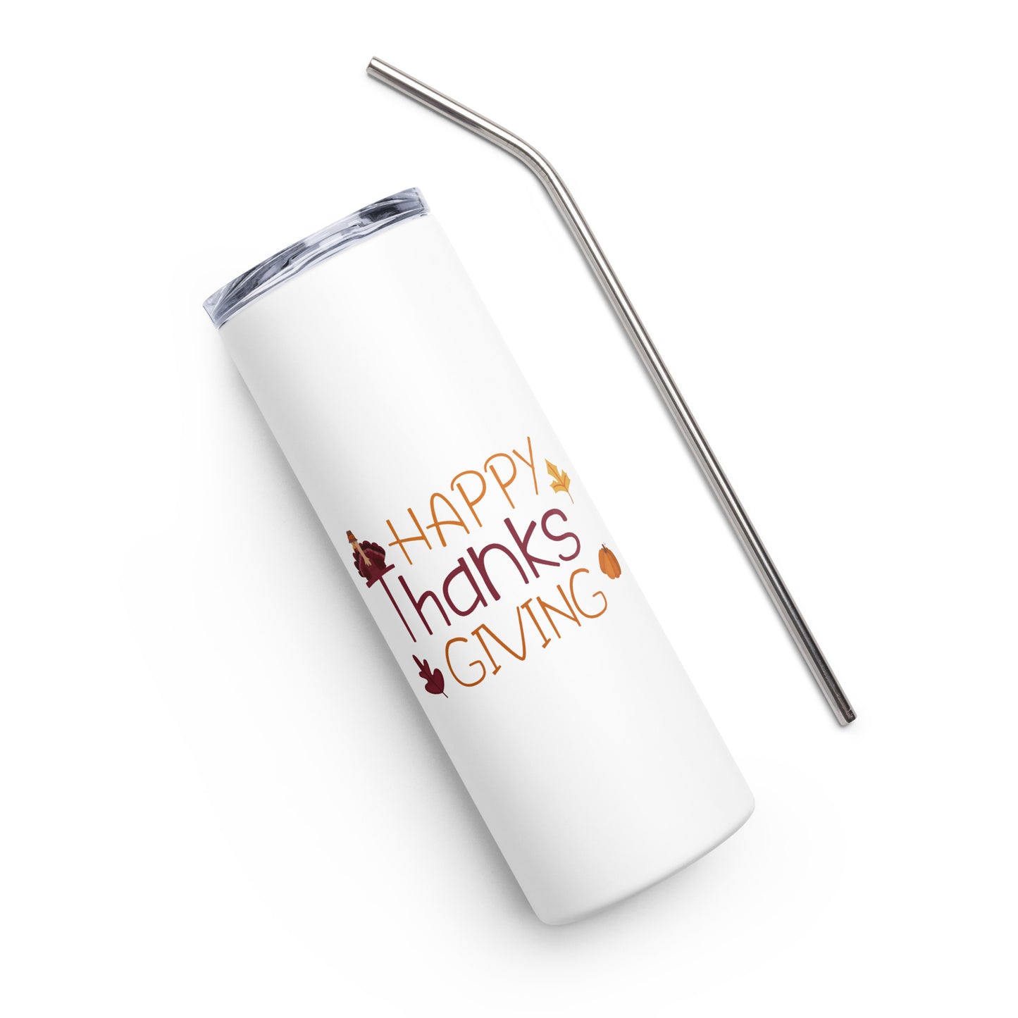 Happy Thanksgiving Stainless steel tumbler