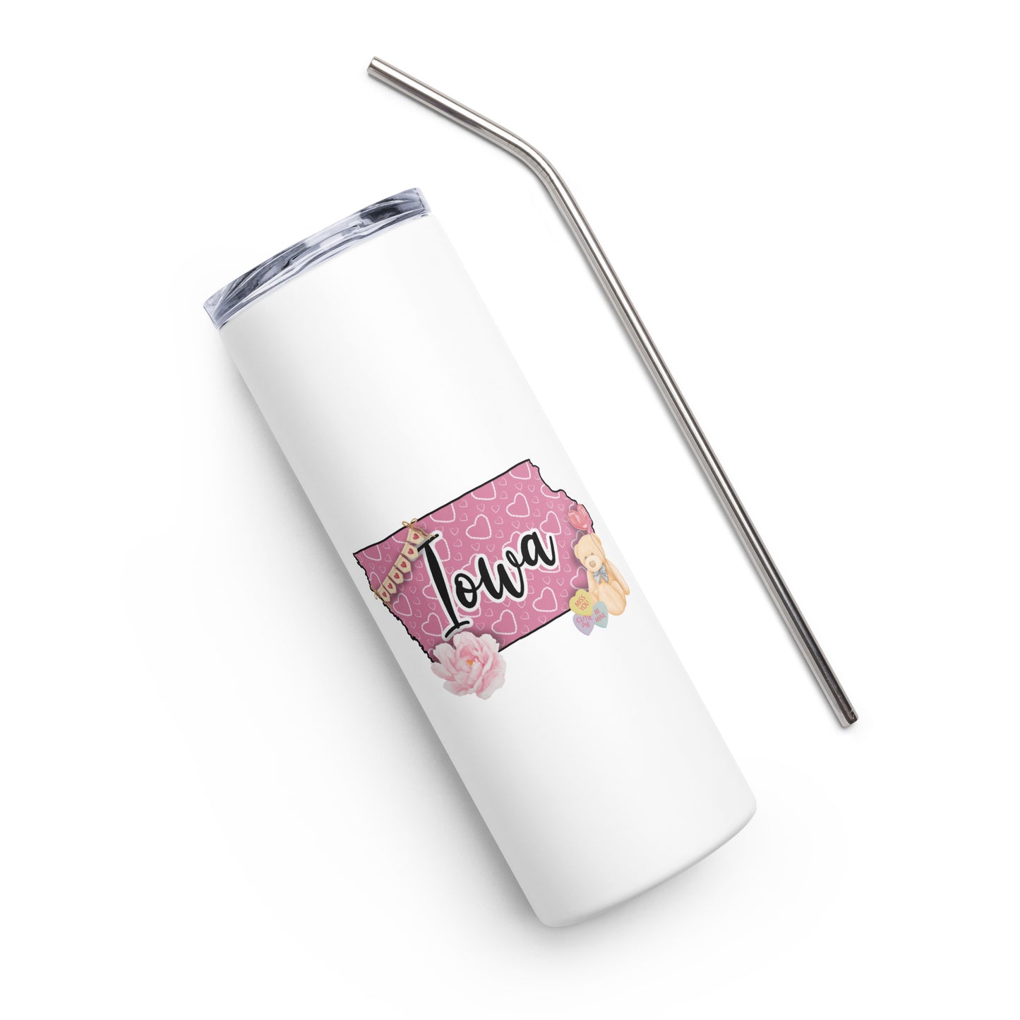 Iowa Valentine Stainless steel tumbler