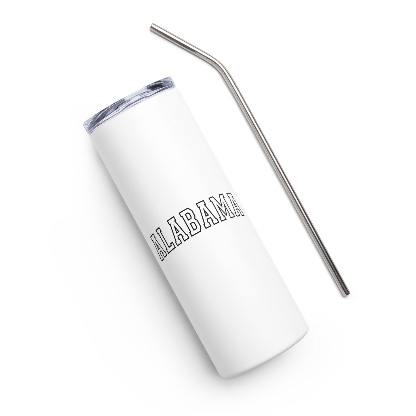 Alabama Varsity Letters Stainless steel tumbler