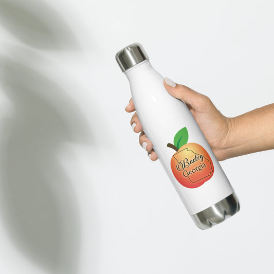 Baxley Georgia State Outline Peach Stainless Steel Water Bottle 17 oz (500 ml)
