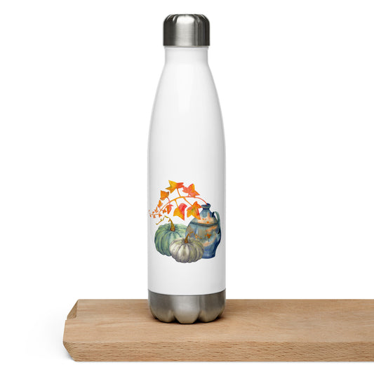 Fall Pumpkin Stainless Steel Water Bottle