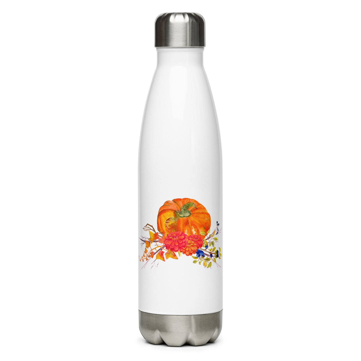 Fall Pumpkin Stainless Steel Water Bottle